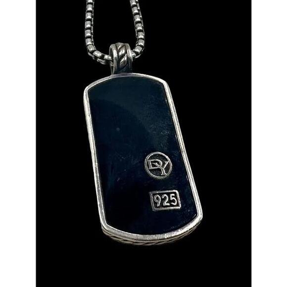 David Yurman Black Onyx Tag - Picture 1 of 4